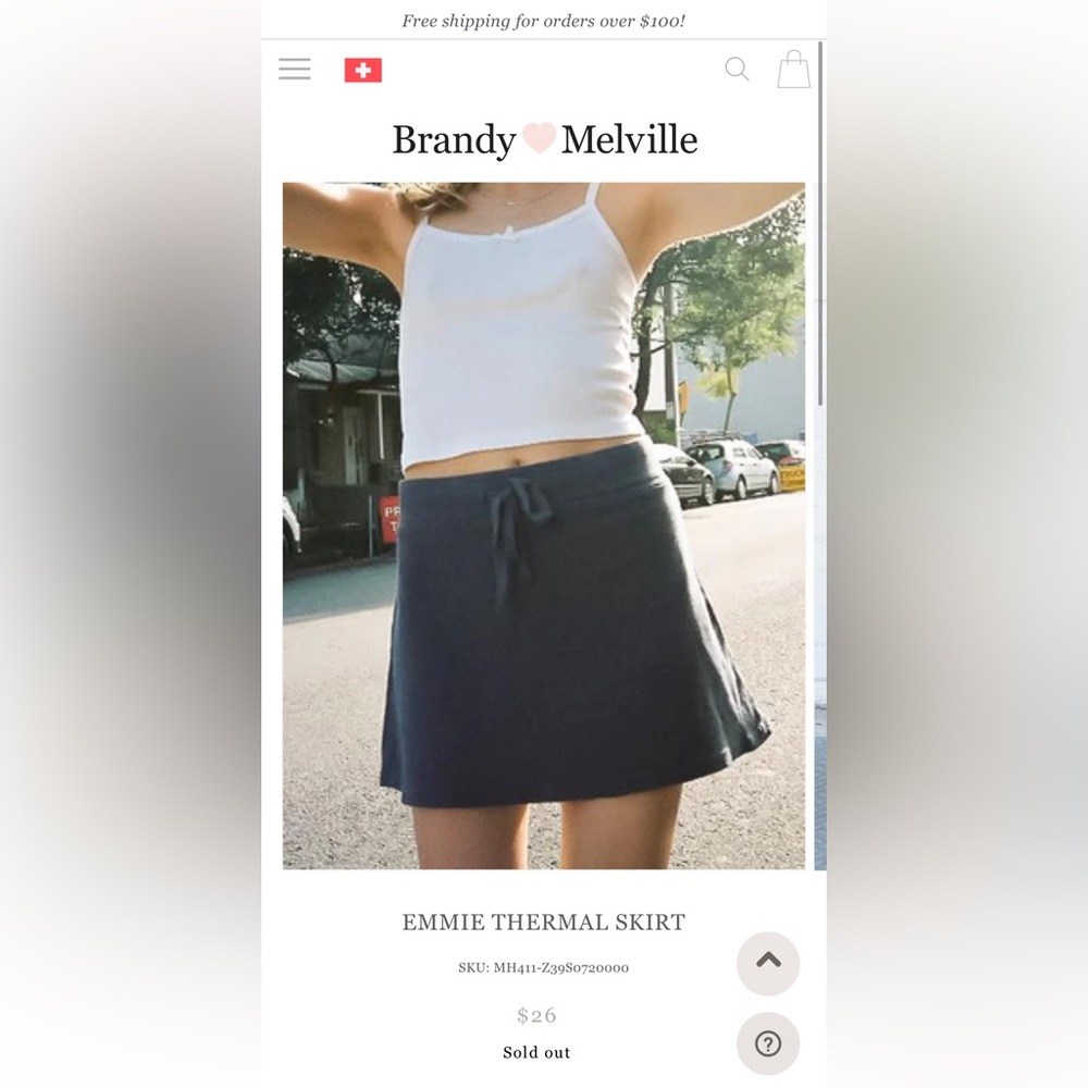 Basic Casual Summer Skirt | Brandy Melville